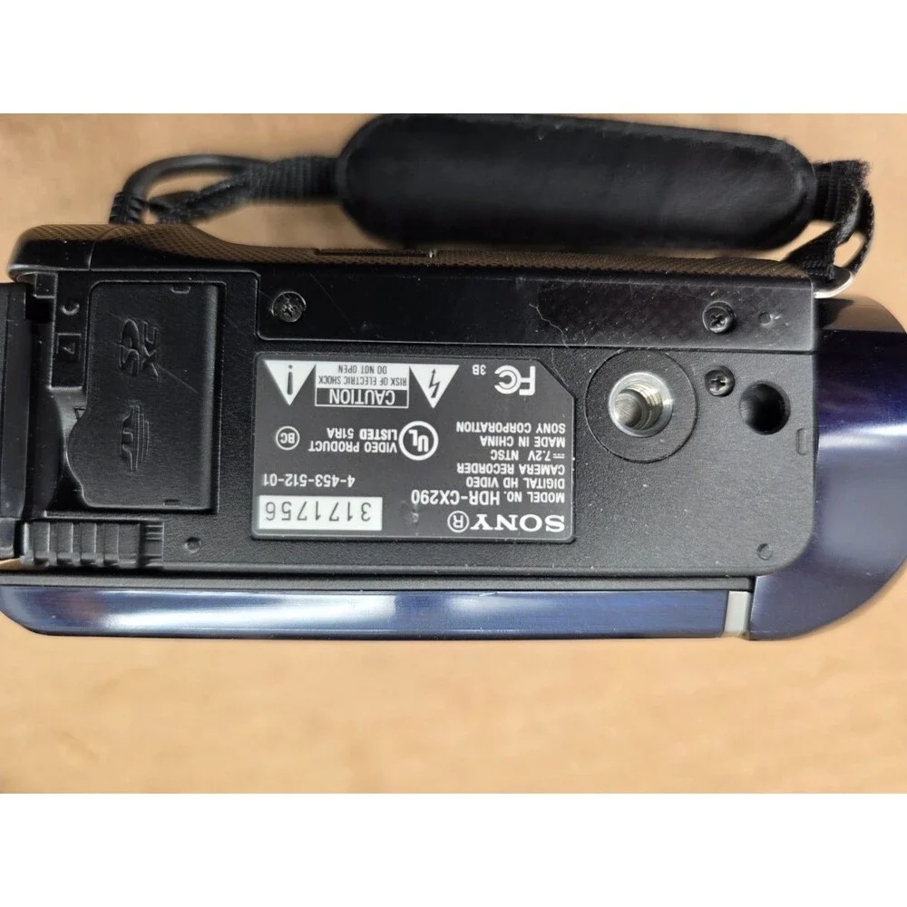 Sony Handycam HDR-CX290 Blue Handheld Full HD Video Camcorder - Bundle Tested